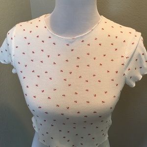 Small crop top with cherry design